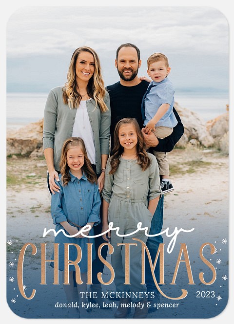 Merged Overlay Holiday Photo Cards