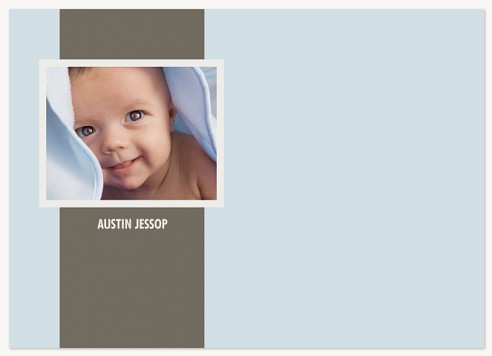 Sky Blue Love Baby Thank You Cards