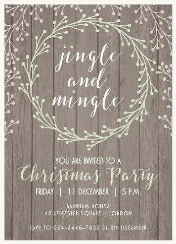 Christmas Mingle  Holiday Party Invitations