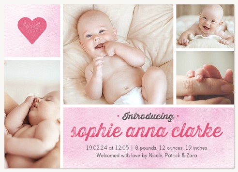 Sweetheart Baby Announcements