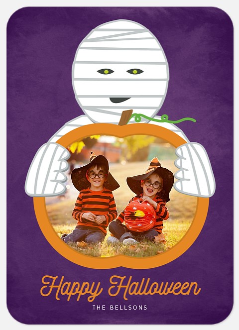 Frightful Mummy Halloween Photo Cards
