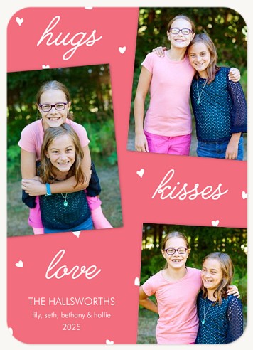 Hugs Kisses Love Valentine's Cards