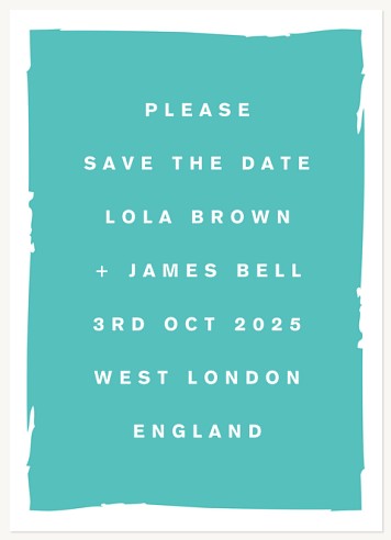 Modern Typography Save the Date Cards