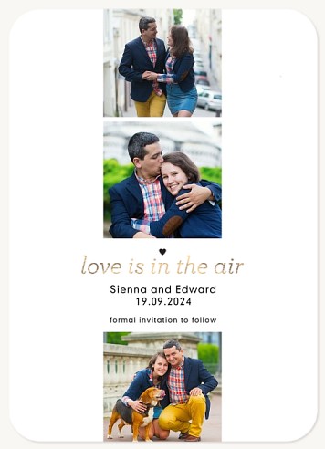 Gleaming Love Save the Date Cards