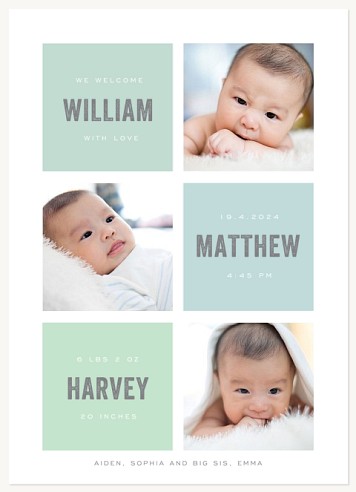 Mod Baby  Baby Announcements