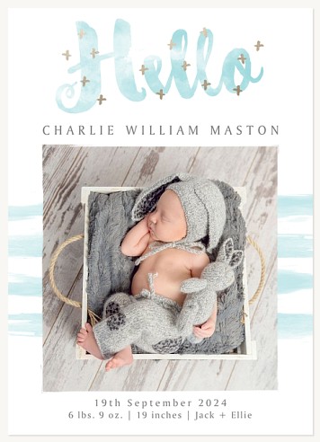 Hello Twinkles Baby Announcements