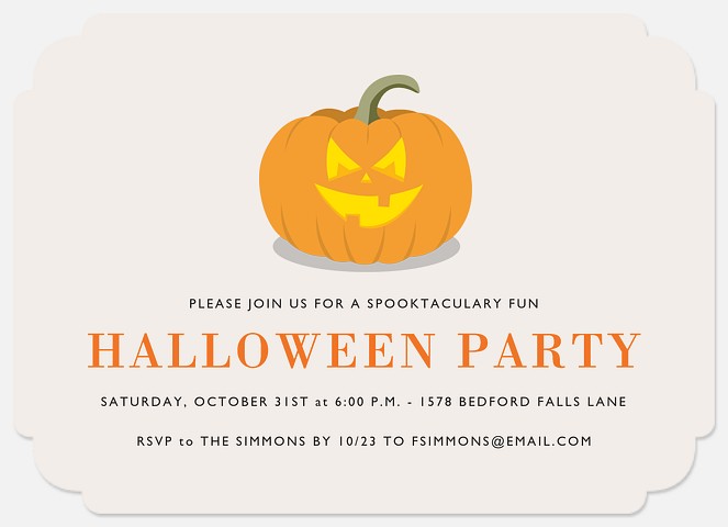 Spook Party Halloween Party Invitations