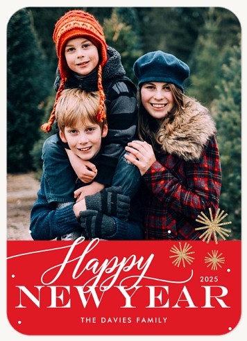 Christmas Bursts New Year Cards