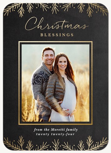 Radiant Sprigs Christmas Cards