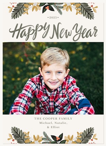Festive Borders New Year Cards