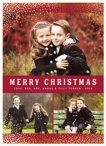 Luxe Flurry Christmas Cards