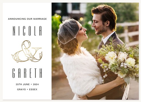 Opulent Ampersand Save the Date Cards