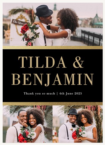 Me & You Wedding Thank You Cards