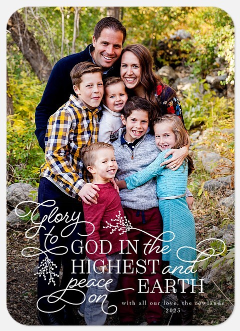 Glory in the Highest Holiday Photo Cards