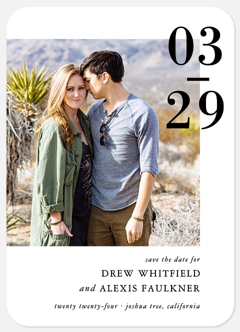 Cherished Date Save the Date Photo Cards