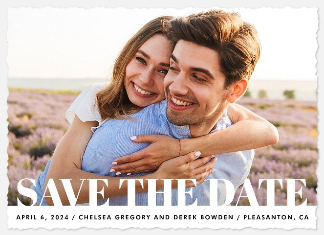 Bold Overlay Save the Date Photo Cards