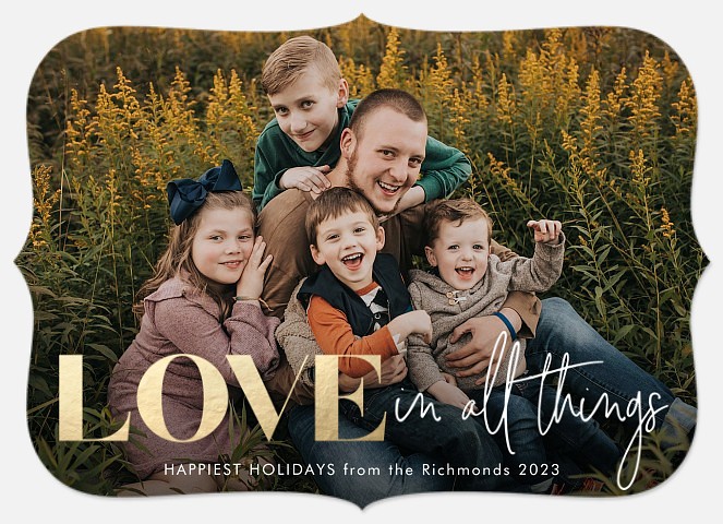 Love In All Things Holiday Photo Cards