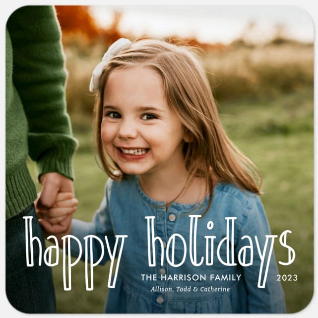 Delightful Whimsy Holiday Photo Cards