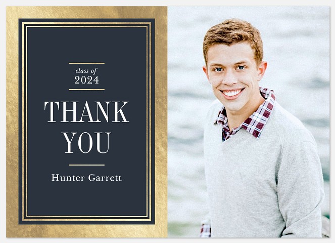 Scholarly Ceremony Thank You Cards 