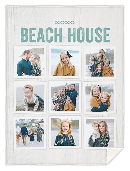 Beach House Custom Blankets