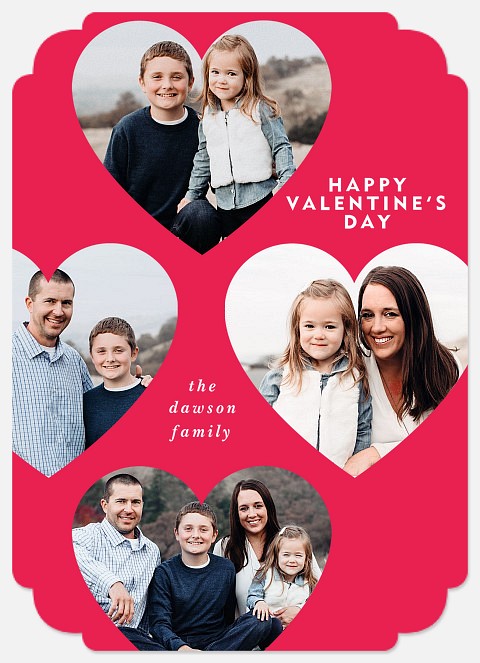 Valentine Hearts Valentine Photo Cards