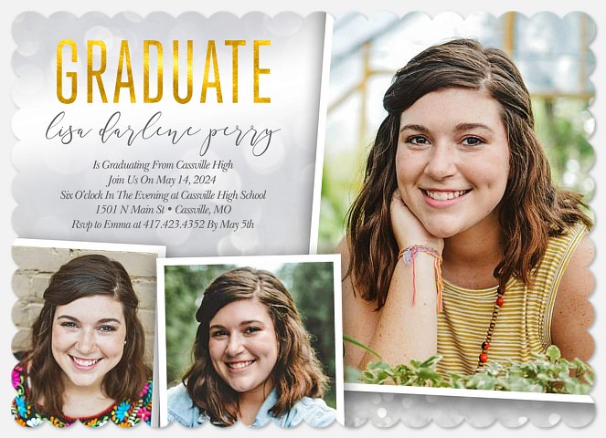 Bokeh Snapshots Graduation Cards