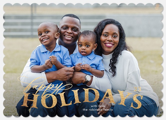 Letter Play Holiday Photo Cards