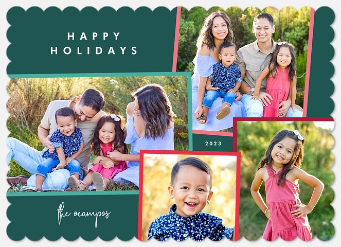 Colorful Moments Holiday Photo Cards