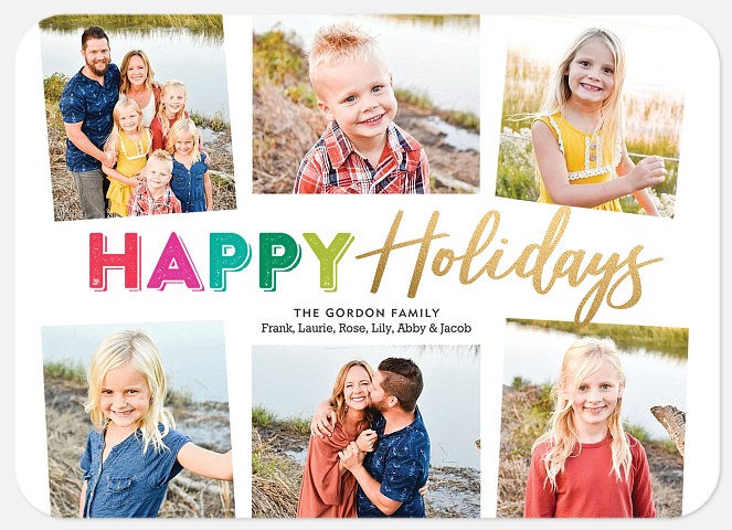 Sugarplum Collage Holiday Photo Cards