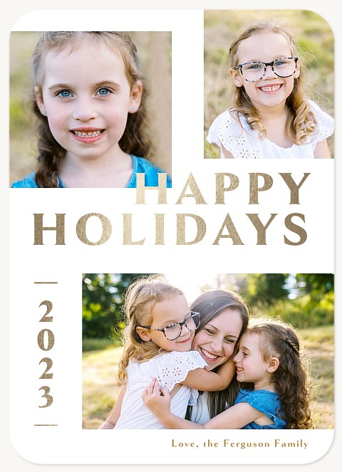 Modern Trio | Photo Holiday Cards