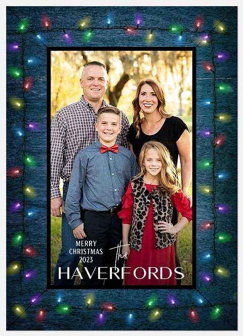Holiday Lights Holiday Photo Cards