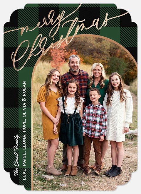 Festive Archway Holiday Photo Cards