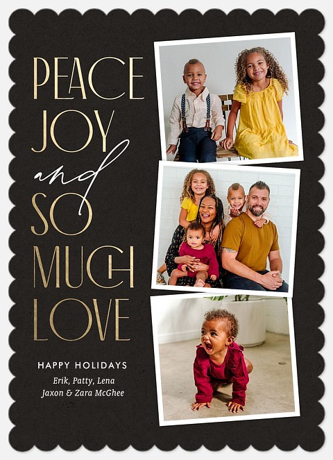 So Much Love Holiday Photo Cards
