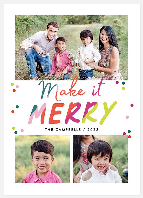 Make It Merry Holiday Photo Cards