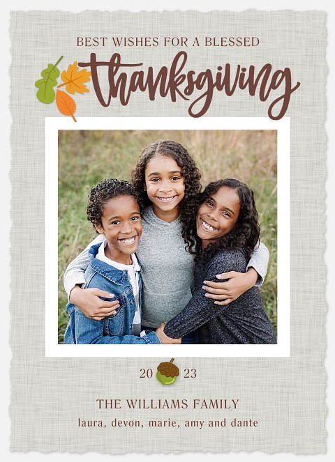 Thanksgiving Linen Thanksgiving Cards