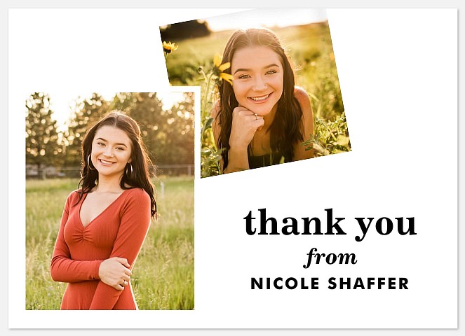 Modern Outlook Thank You Cards 