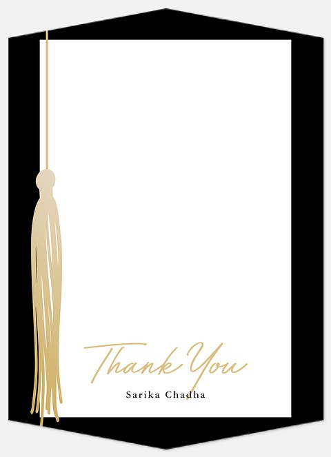 Side Tassel Thank You Thank You Cards 