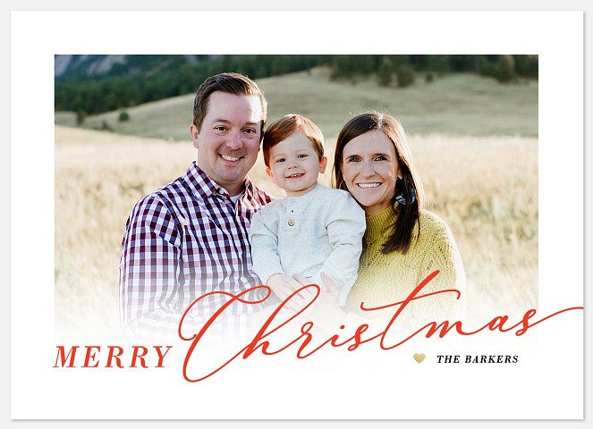Simply Classic Holiday Photo Cards