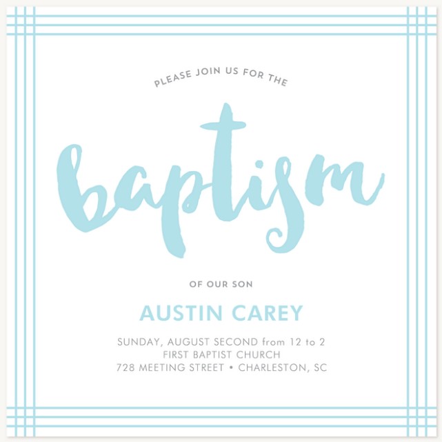 Blessed Boy | Baptisms & Christening Invitations