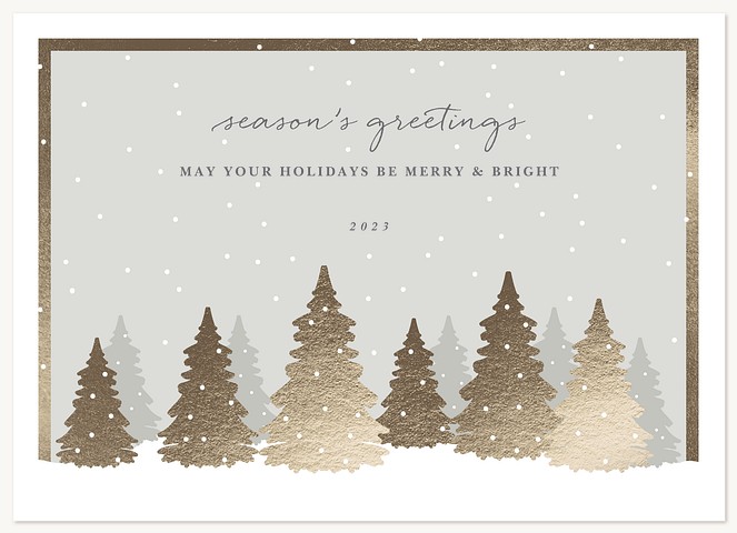 Shimmering Forest Business Holiday Cards