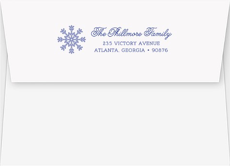 Ornate Snowflake Return Address Envelopes