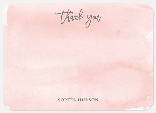 Illustrious Watercolor Thank You Cards for Babies