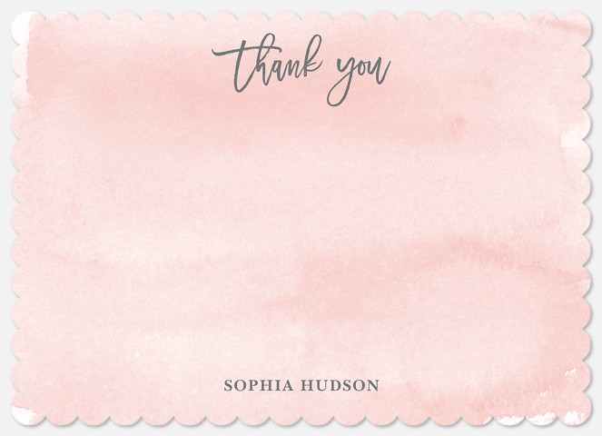 Illustrious Watercolor Thank You Cards 