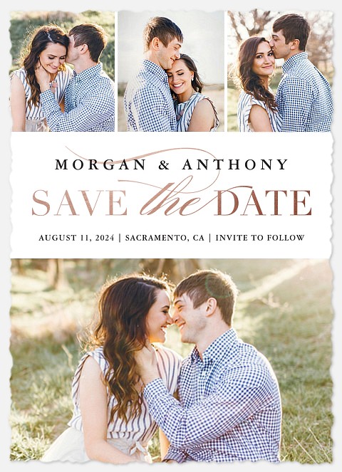 Classic Showcase Save the Date Photo Cards
