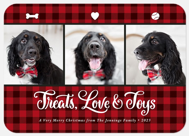 Treats and Love Holiday Photo Cards