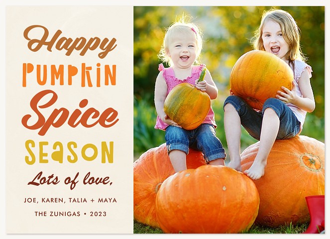 Pumpkin Spice Halloween Cards