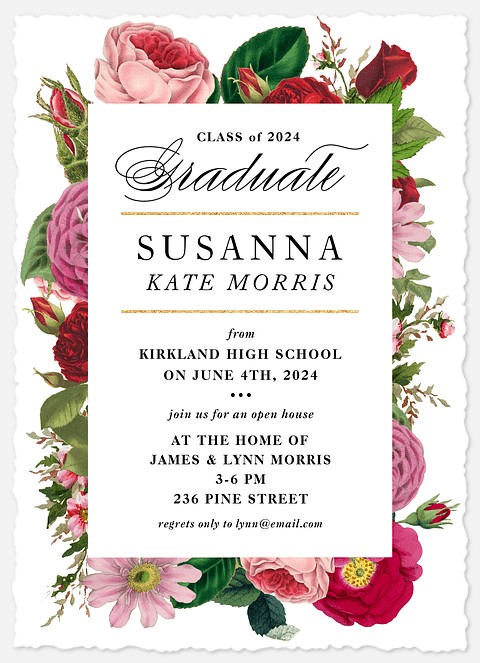 Floral Bouquet Graduation Cards