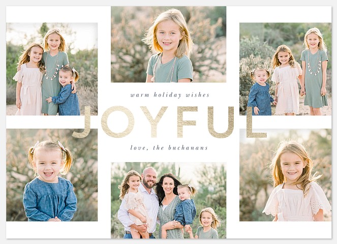 Modern Joy Holiday Photo Cards