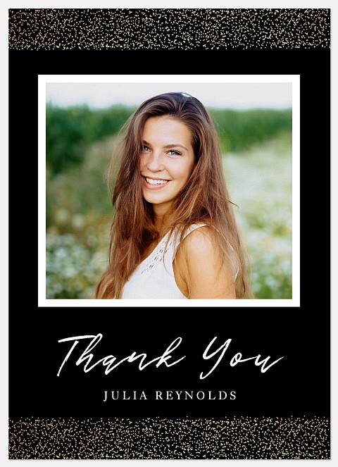 Glamourous Shine Thank You Cards 