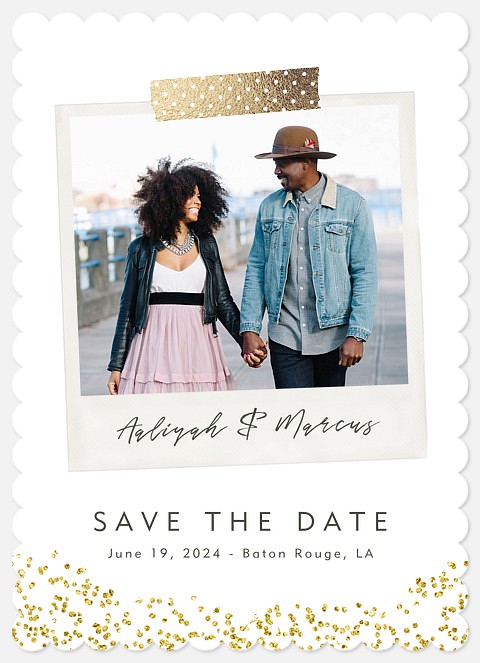 Playful Snapshot Save the Date Photo Cards
